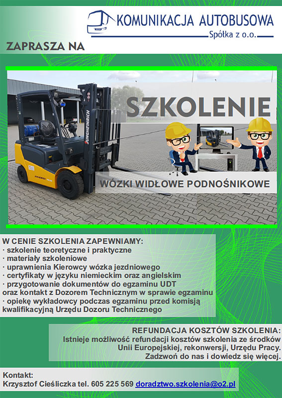 szkolenie wozki 2020